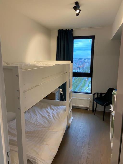Uniek Appartement - Mooiste En Hoogste Uitzicht Op Antwerpen! - Incl Gratis Parking Exterior foto