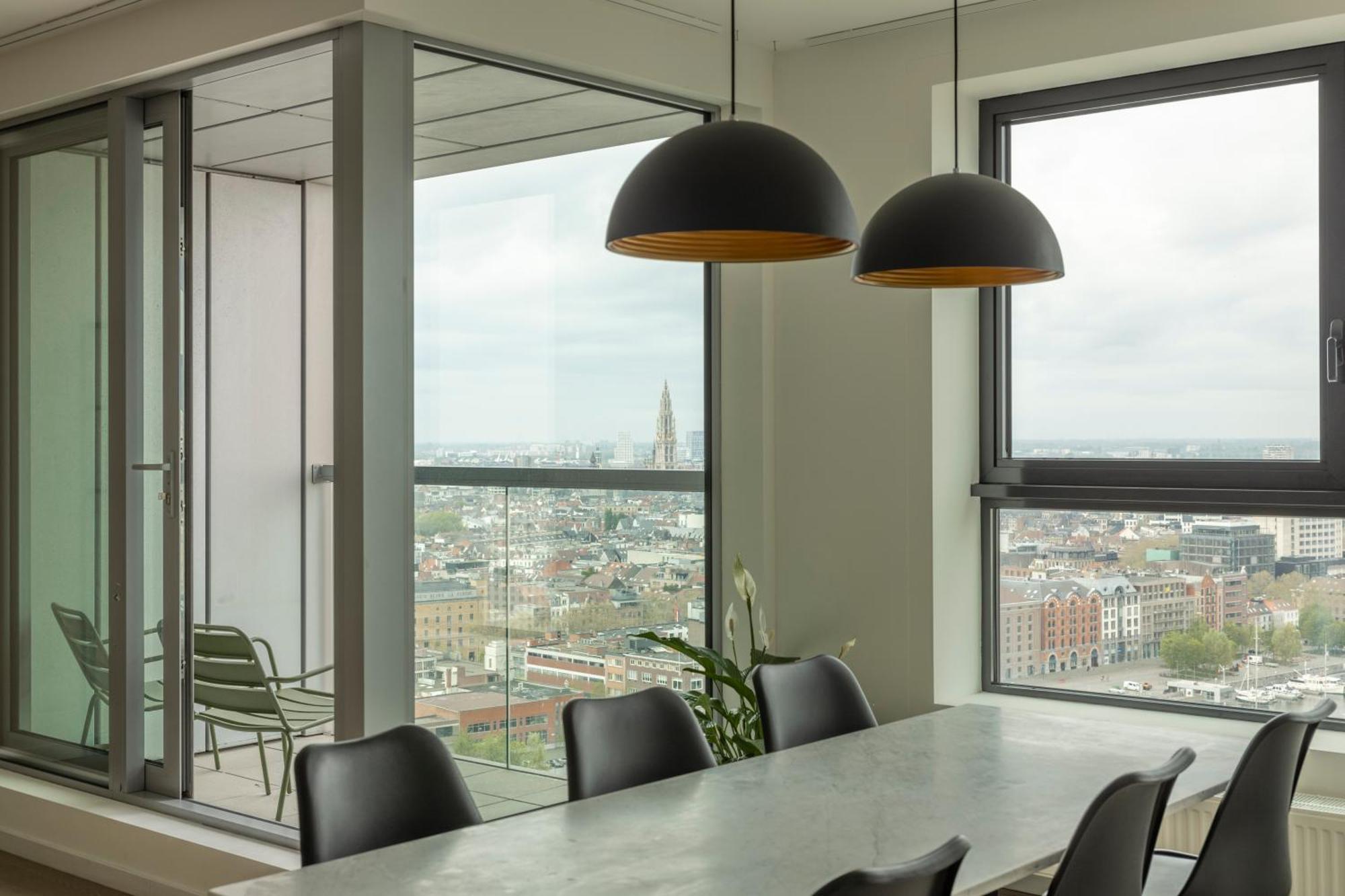 Uniek Appartement - Mooiste En Hoogste Uitzicht Op Antwerpen! - Incl Gratis Parking Exterior foto